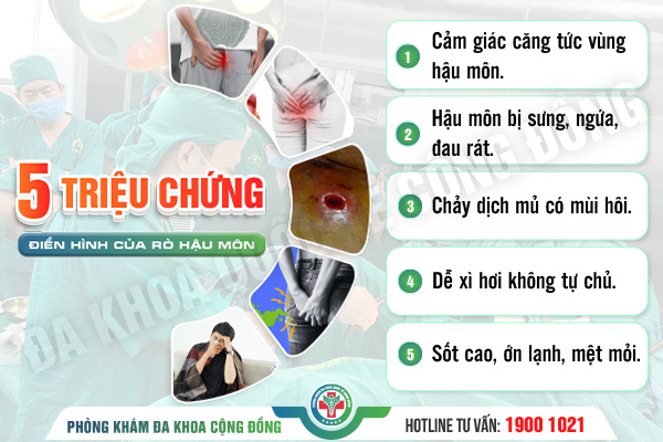 5 triệu chứng rò hậu môn và phương pháp điều trị hiệu quả