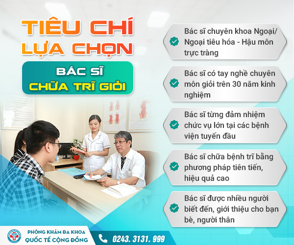 Tổng hợp danh sách bác sĩ chữa trĩ giỏi ở Hà Nội