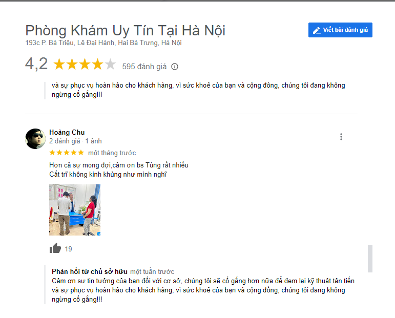 Review 1 lần cắt trĩ ngoại không đau tại Đa Khoa Quốc Tế Cộng Đồng